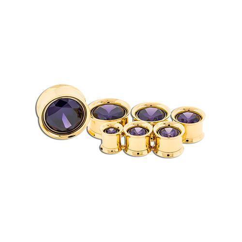 Tunnel Inserts Tanzanite SWAROVSKI Gem Insert - 1 Piece #SPLT#2 -Rebel Bod-RebelBod