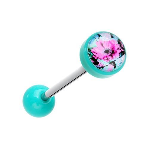 Turquoise hot sale tongue ring