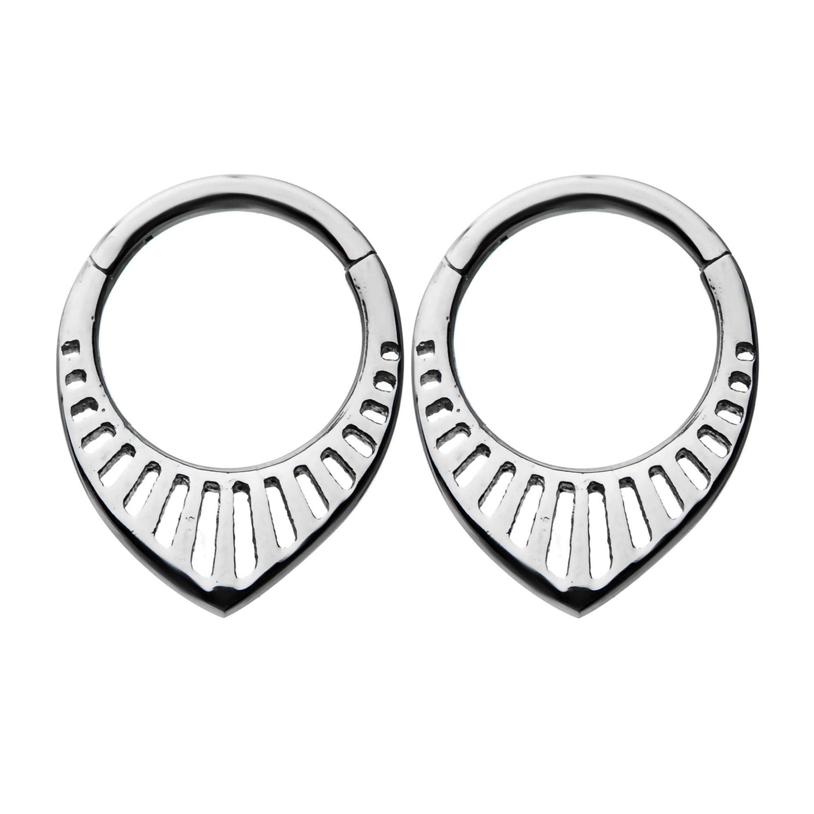 SEAMLESS CLICKER Tear Drop Clicker Hinged Segment Ring sbvsgrh9td61 -Rebel Bod-RebelBod