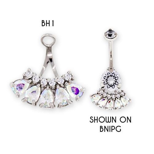 Teardrop Gem Navel Hanger