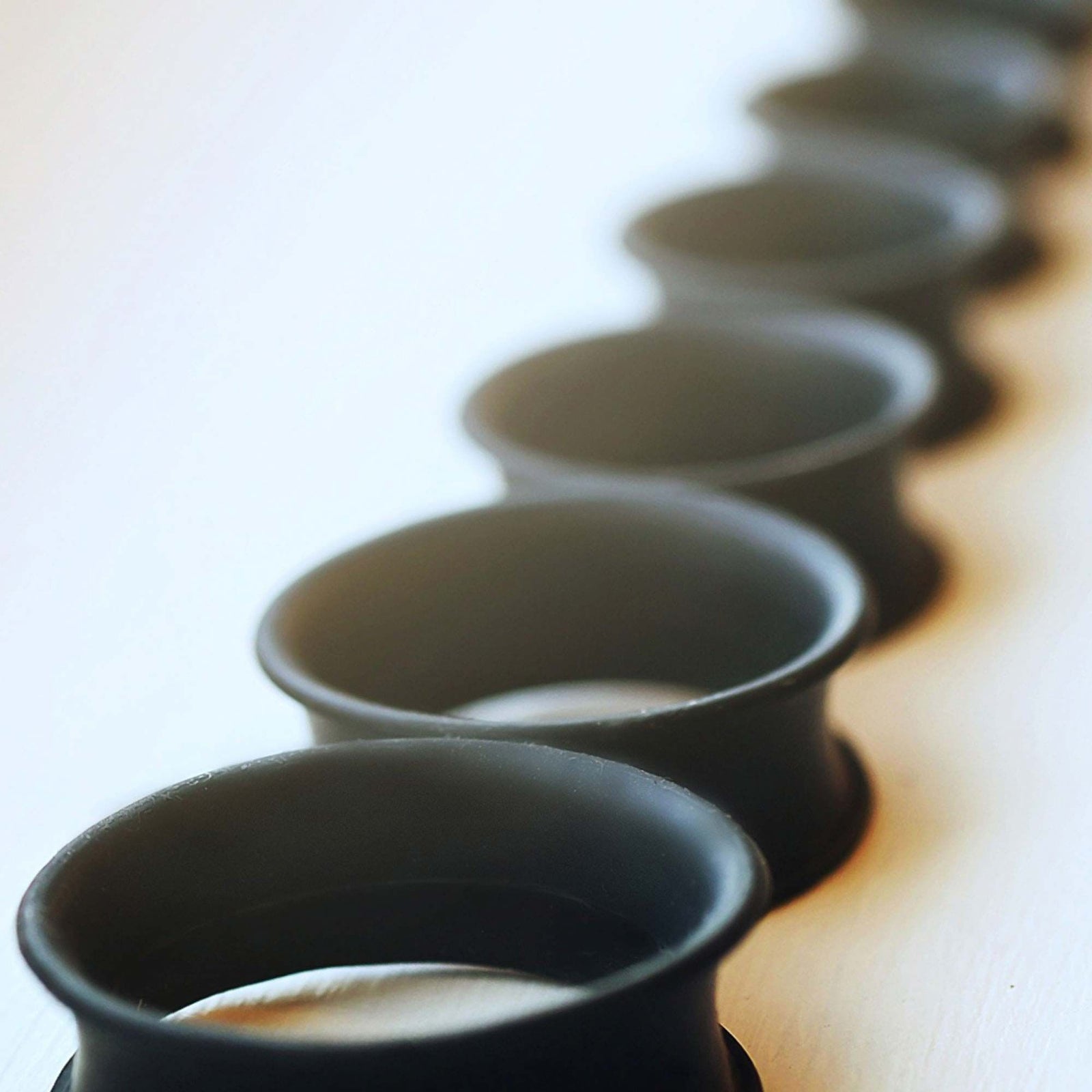 Tunnels - Double Flare Thick Wall Wearable Black Silicone Eyelets Tunnel Plugs - 1 Pair  sbvpslhl3k -Rebel Bod-RebelBod