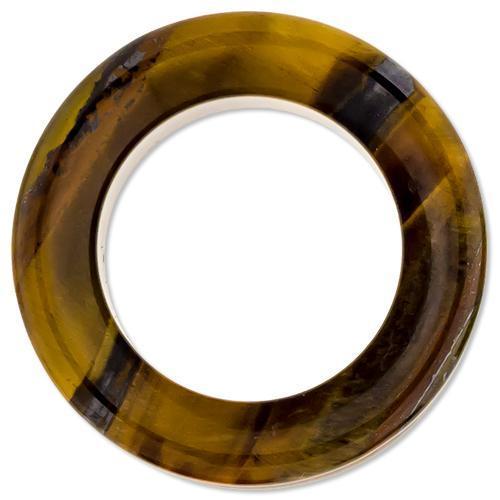 Tunnels - Double Flare Tiger Eye Stone Double Flare Tunnel Pair - 1 Pair -Rebel Bod-RebelBod