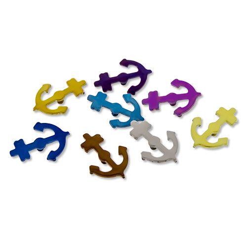 Body Jewelry Parts Titanium Anchor Replacement End - 1 Piece -Rebel Bod-RebelBod