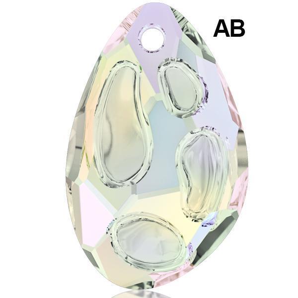 Titanium Dangle Belly Ring Radiolarian Swarovski Pendent Internally Threaded