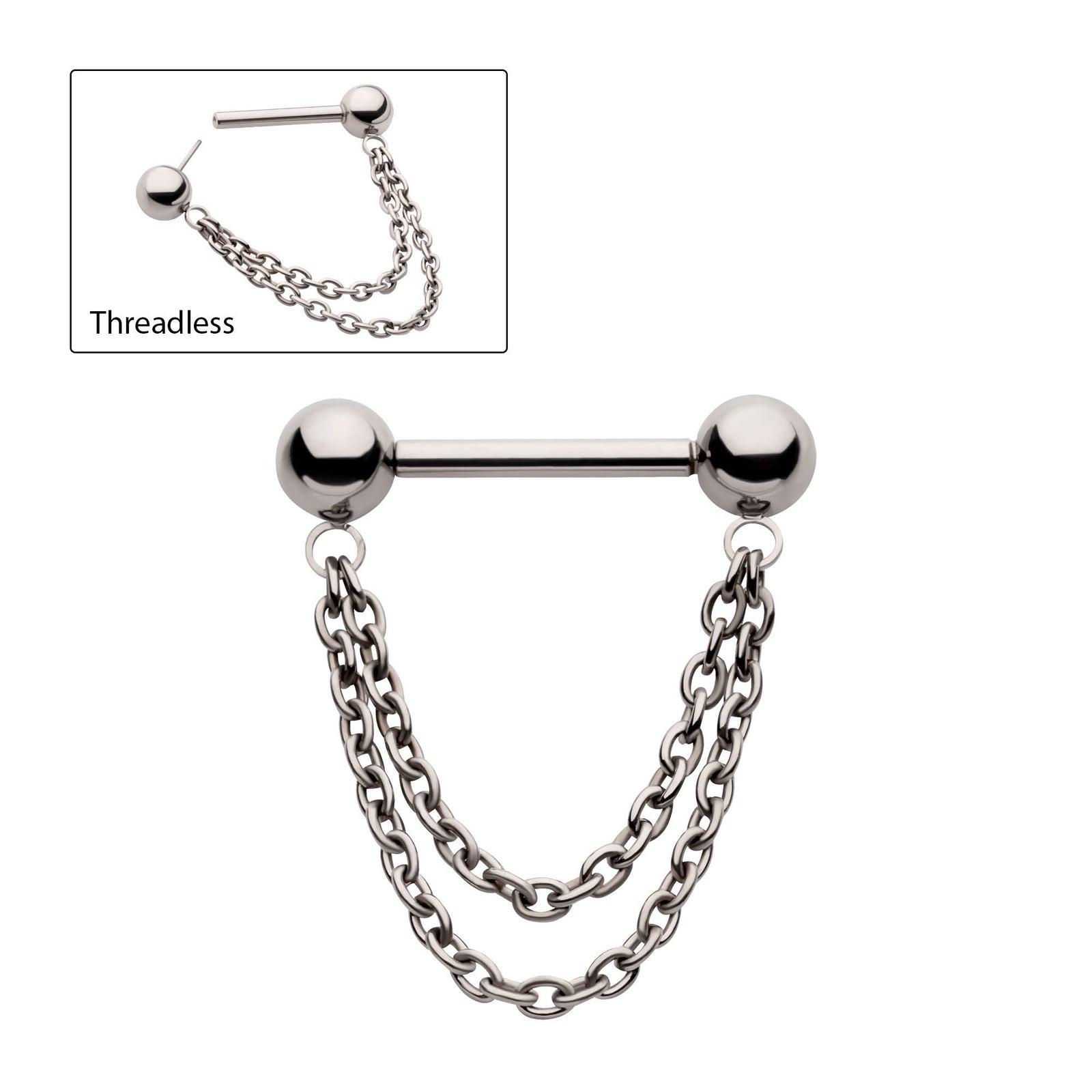 Titanium Nipple Jewelry - Rebel Bod