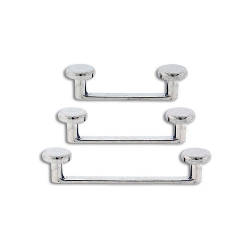 Titanium Flat Surface Barbell Internally Threaded 2.5mm Rise High Polished - 1 Piece