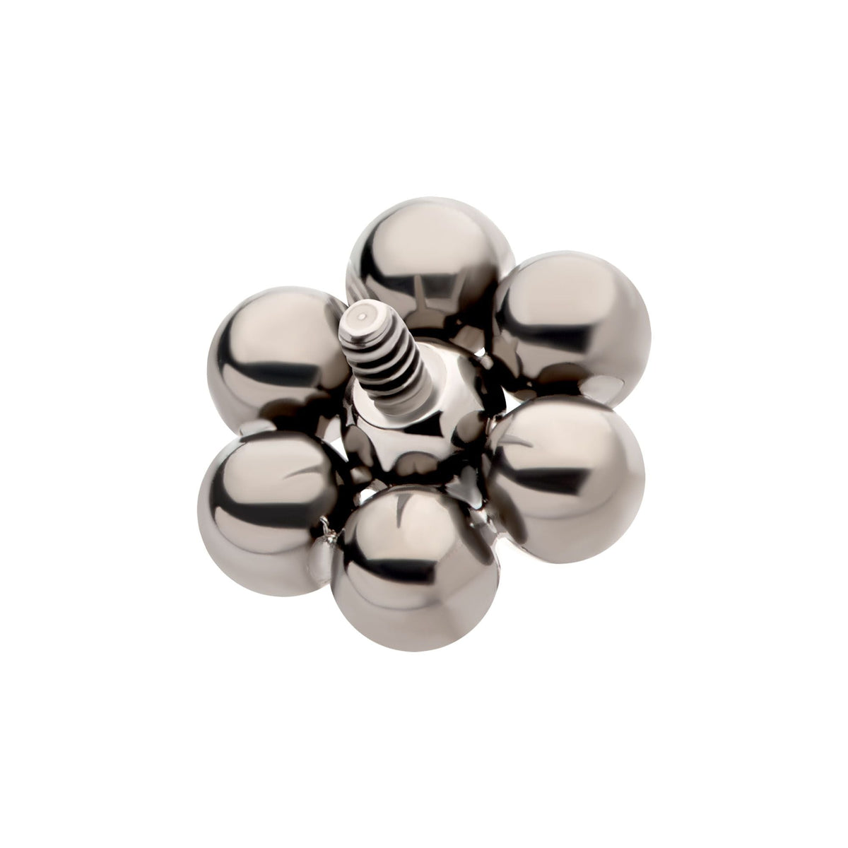 Titanium Internally Threaded 7 Beads Hexagon Shape Top titd802 -Rebel Bod-RebelBod