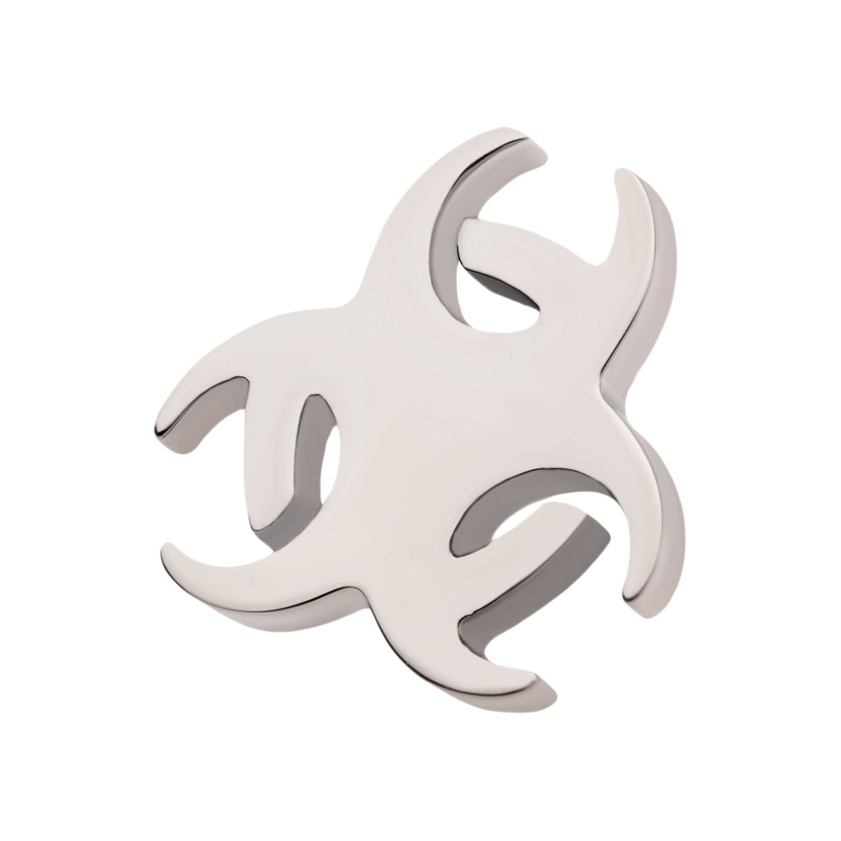 Titanium Internally Threaded Biohazard Top titd822 -Rebel Bod-RebelBod