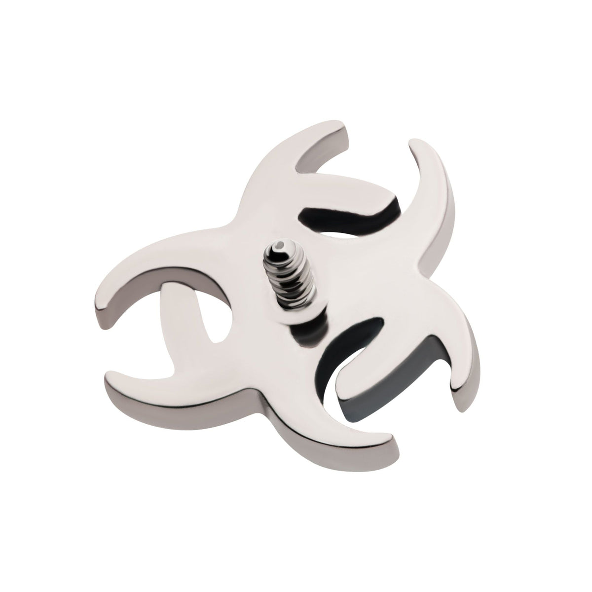 Titanium Internally Threaded Biohazard Top titd822 -Rebel Bod-RebelBod