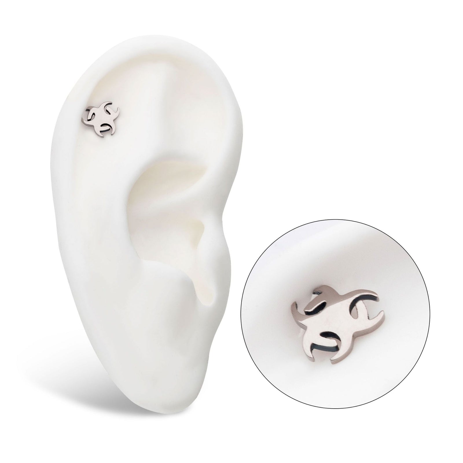 Titanium Internally Threaded Biohazard Top titd822 -Rebel Bod-RebelBod