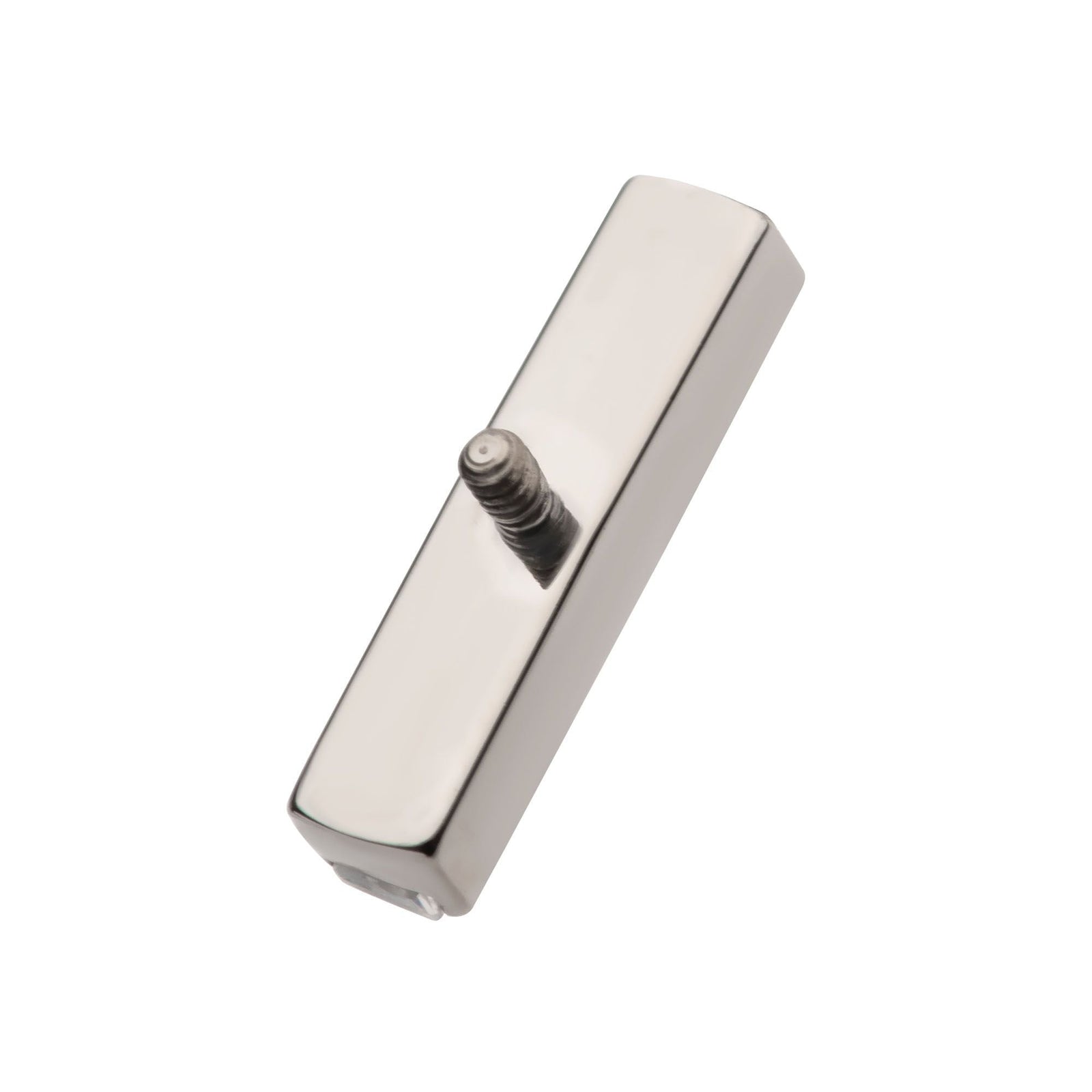 Titanium Internally Threaded CNC Set Clear CZ 6-Cluster Bar Top titd20086 -Rebel Bod-RebelBod