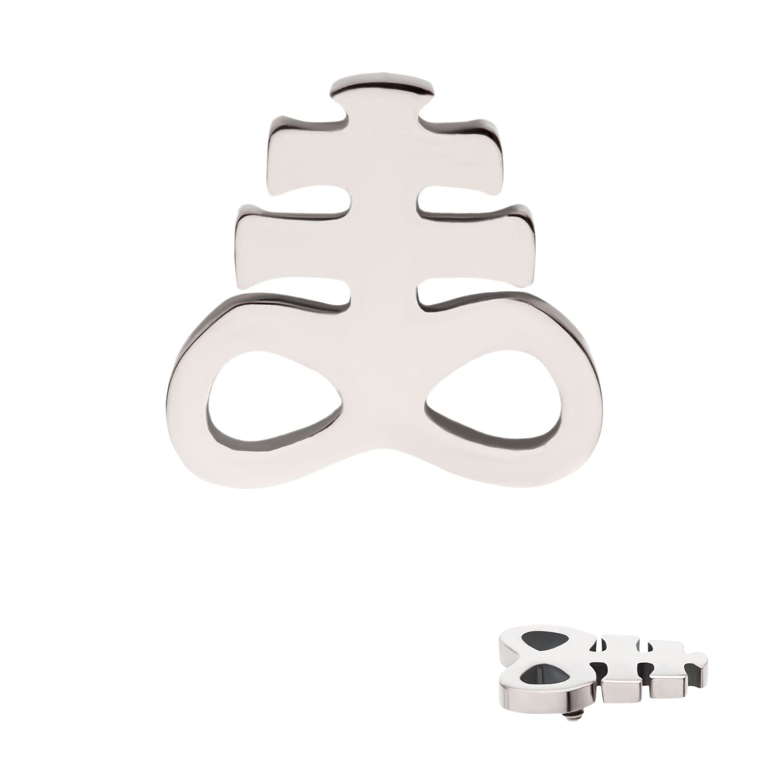 Titanium Internally Threaded Leviathan Cross Top titd823 -Rebel Bod-RebelBod