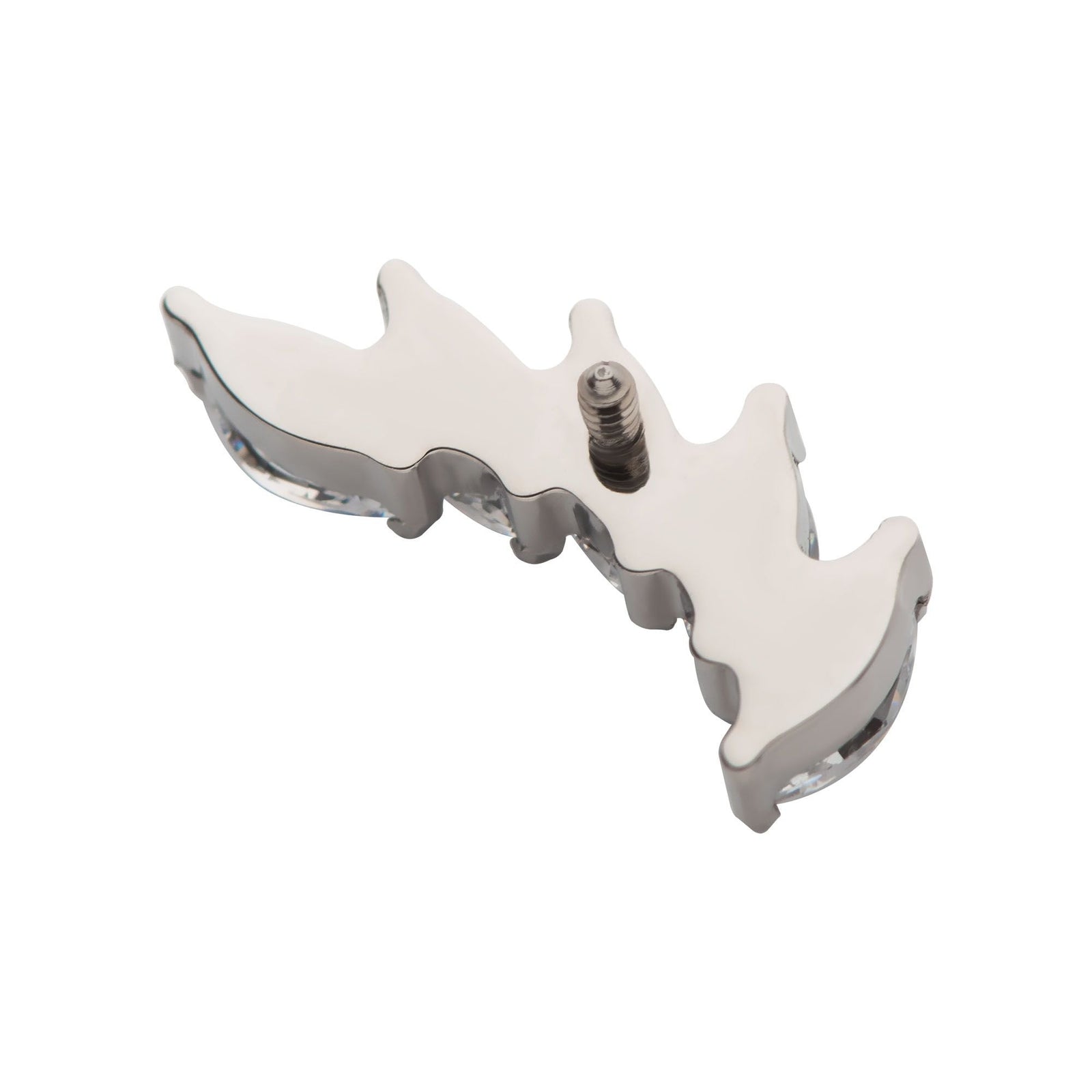 Titanium Internally Threaded Prong Set Marquise 5 Gem Curved Fan Top titd800 -Rebel Bod-RebelBod