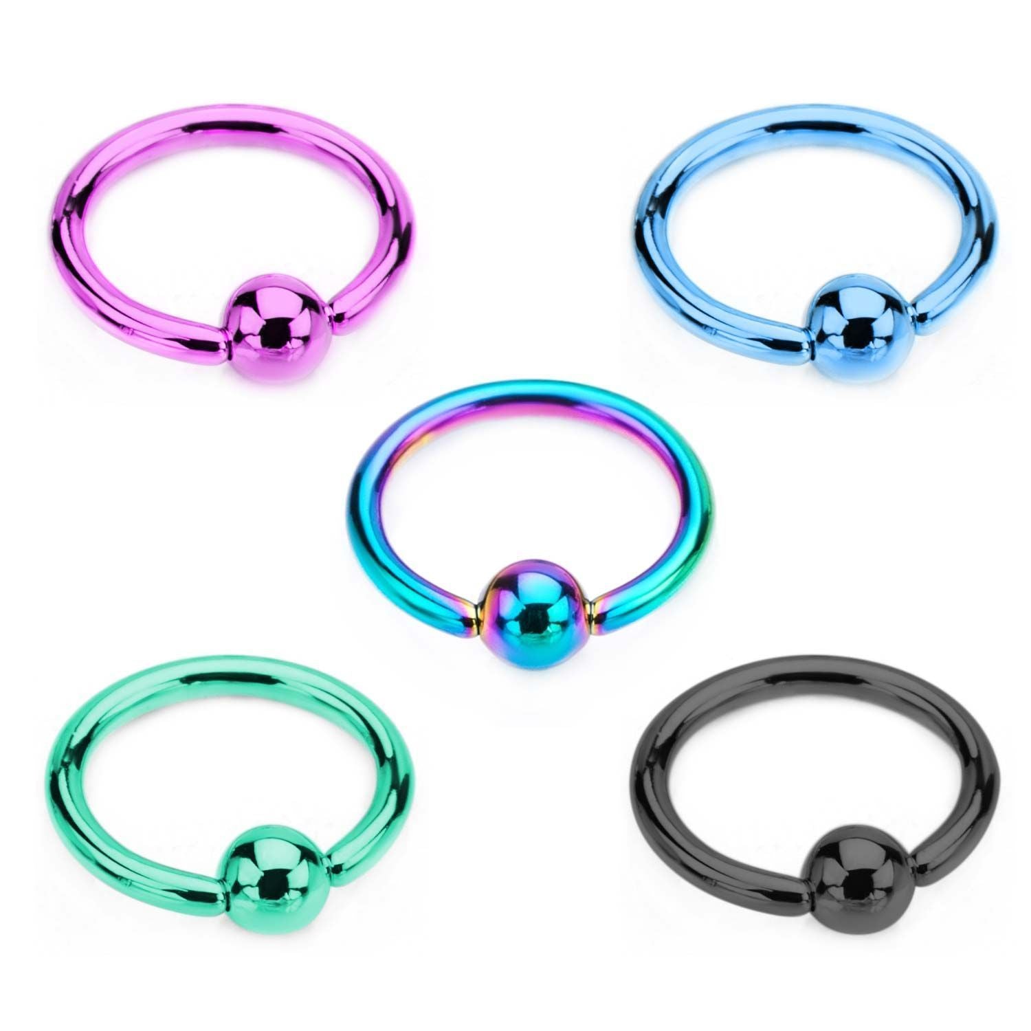 Titanium Captive Bead Rings
