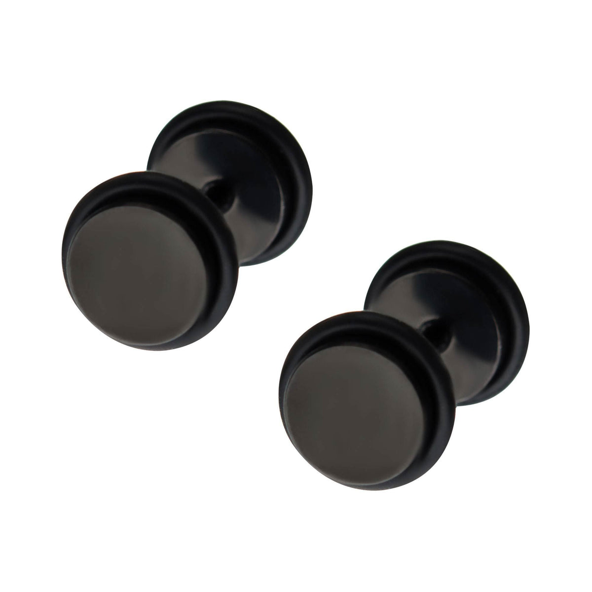 Amazon.com: 2pc 0g Black Fake Cheater Illusion Ear Plug Earrings Men 8mm  Gauges Piercing 16g Gauge : Clothing, Shoes & Jewelry