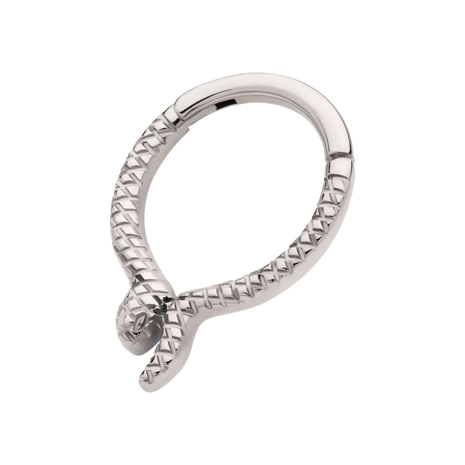 Titanium Snake Front Facing Hinged Segment Clicker tisgrh8961 -Rebel Bod-RebelBod