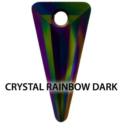 Titanium Swarovski Dangle Belly Ring Spike Pendent Internally Threaded