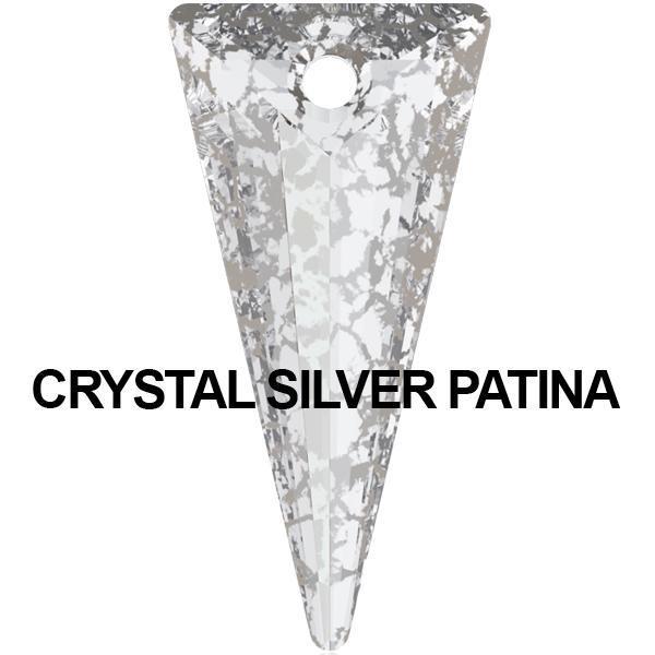 Titanium Swarovski Dangle Belly Ring Spike Pendent Internally Threaded