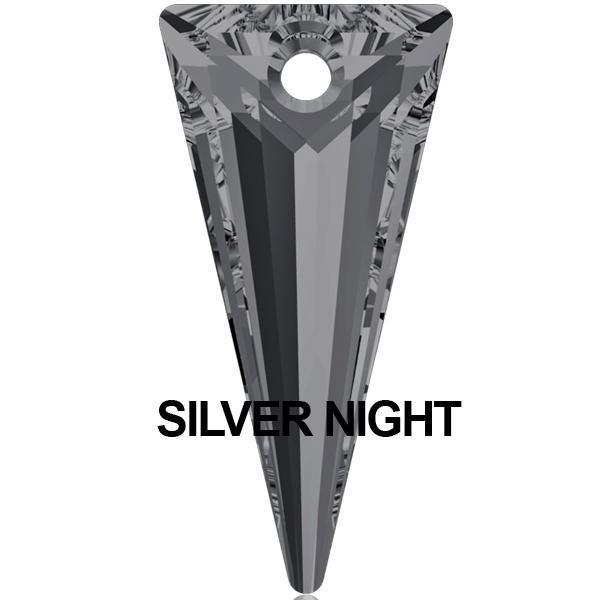Titanium Swarovski Dangle Belly Ring Spike Pendent Internally Threaded