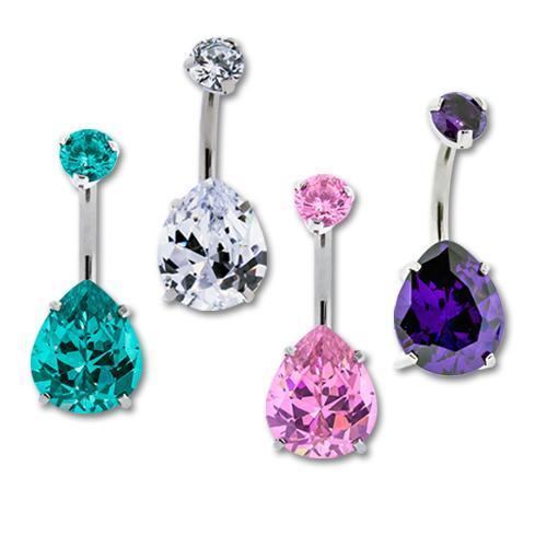 Teardrop belly online ring