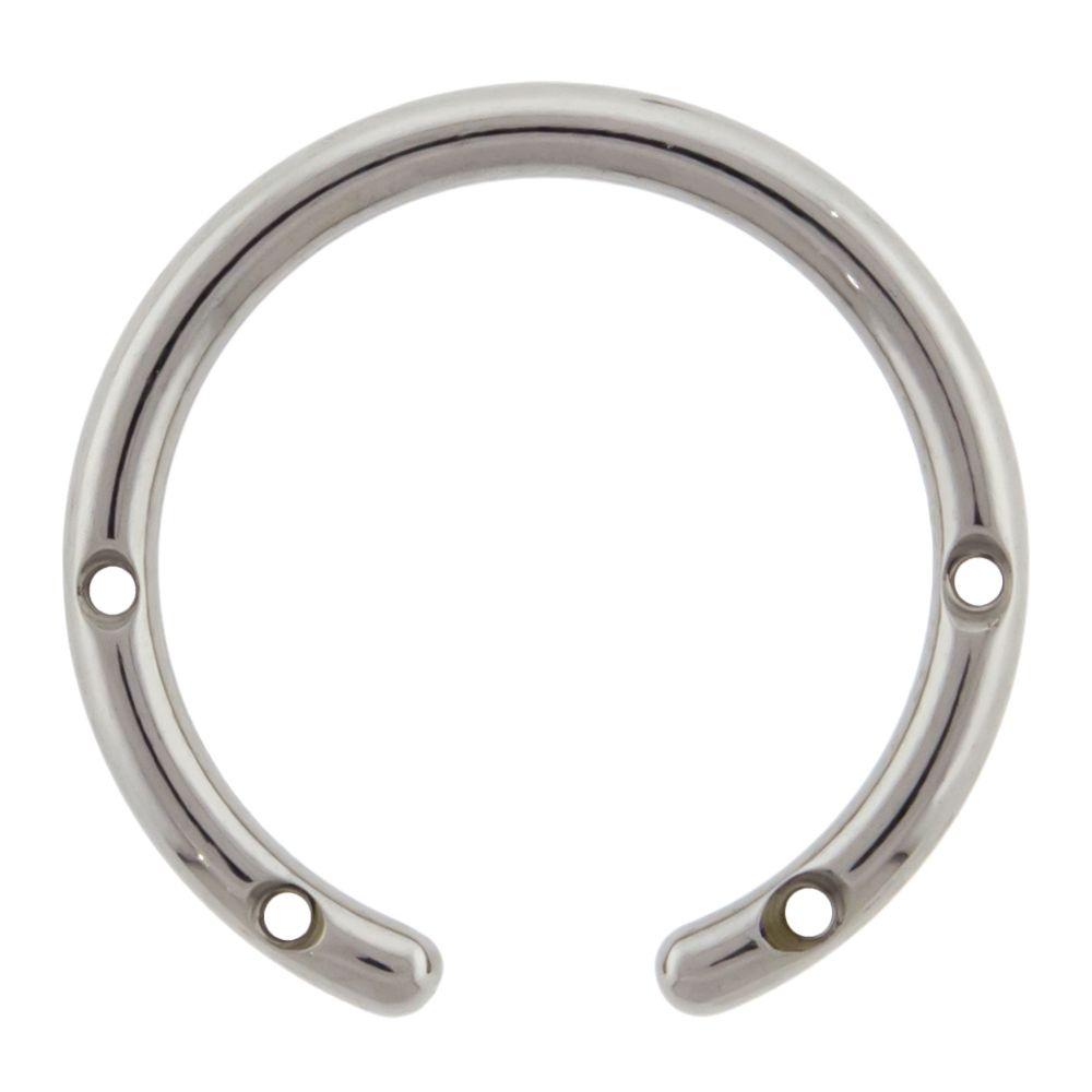 CIRCULAR BARBELL | HORSESHOE Titanium Threaded Hole Captive Ring - 1 Piece -Rebel Bod-RebelBod