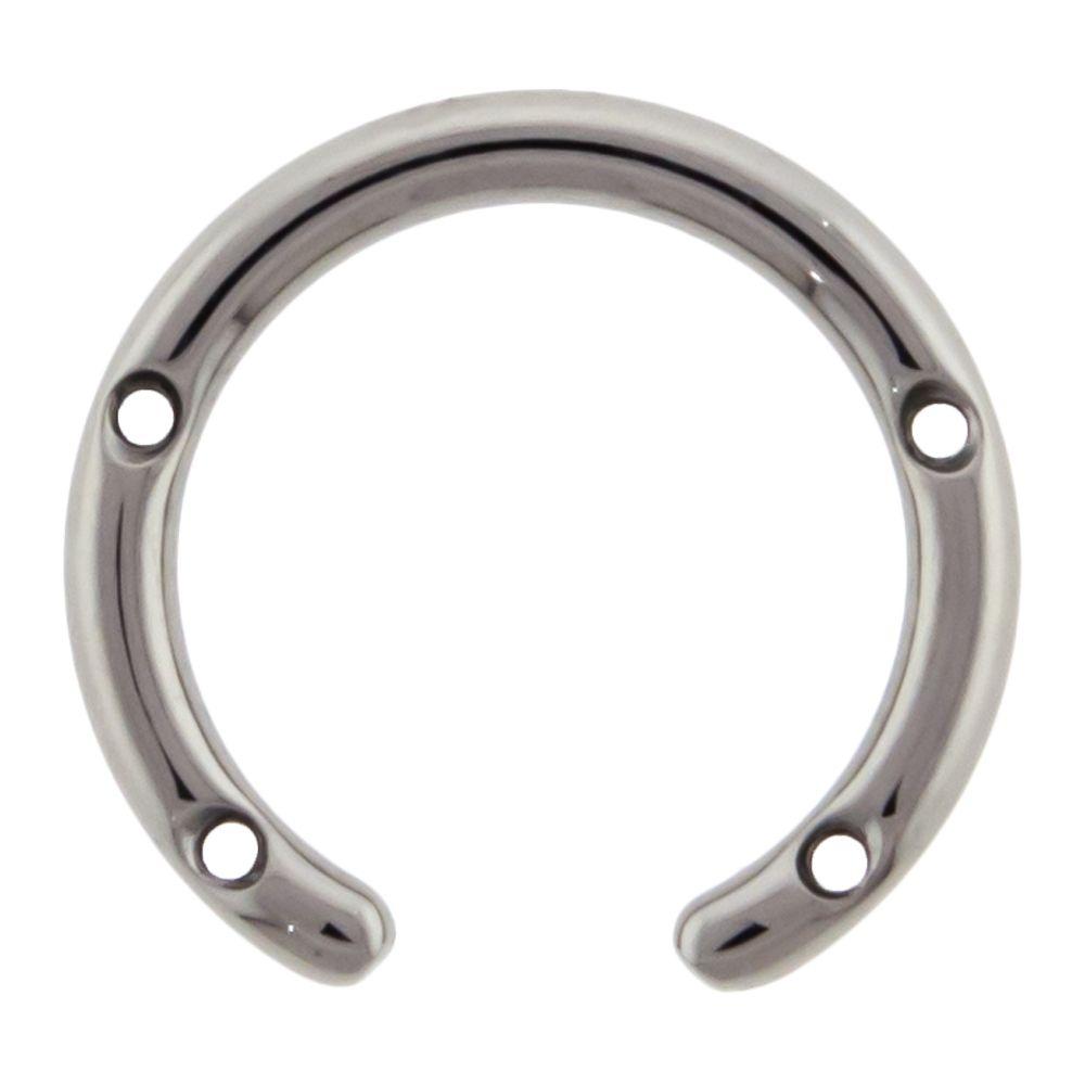 CIRCULAR BARBELL | HORSESHOE Titanium Threaded Hole Captive Ring - 1 Piece -Rebel Bod-RebelBod