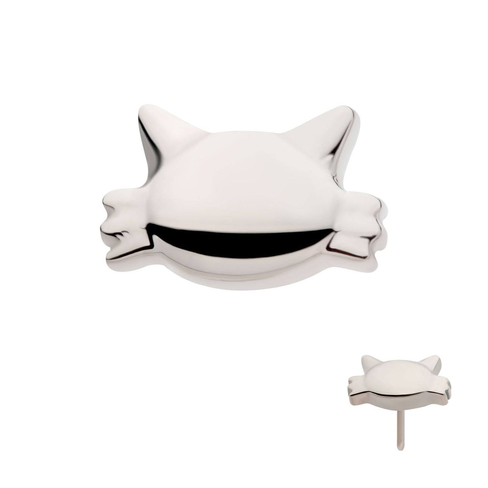 Titanium Threadless Cat's Head Top titls803 -Rebel Bod-RebelBod
