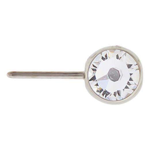 Body Jewelry Parts Titanium Threadless Front Facing Gem Ball - 1 Piece -Rebel Bod-RebelBod