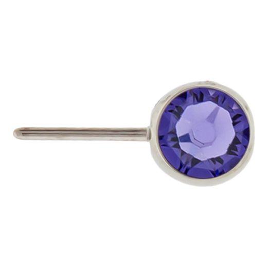 Body Jewelry Parts Titanium Threadless Front Facing Gem Ball - 1 Piece -Rebel Bod-RebelBod