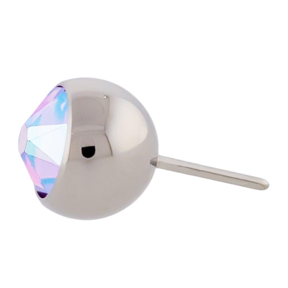 Body Jewelry Parts Titanium Threadless Gem Ball - 1 Piece -Rebel Bod-RebelBod