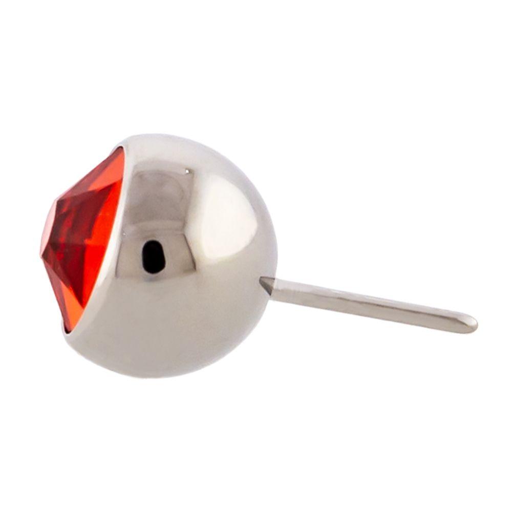 Body Jewelry Parts Titanium Threadless Gem Ball - 1 Piece -Rebel Bod-RebelBod