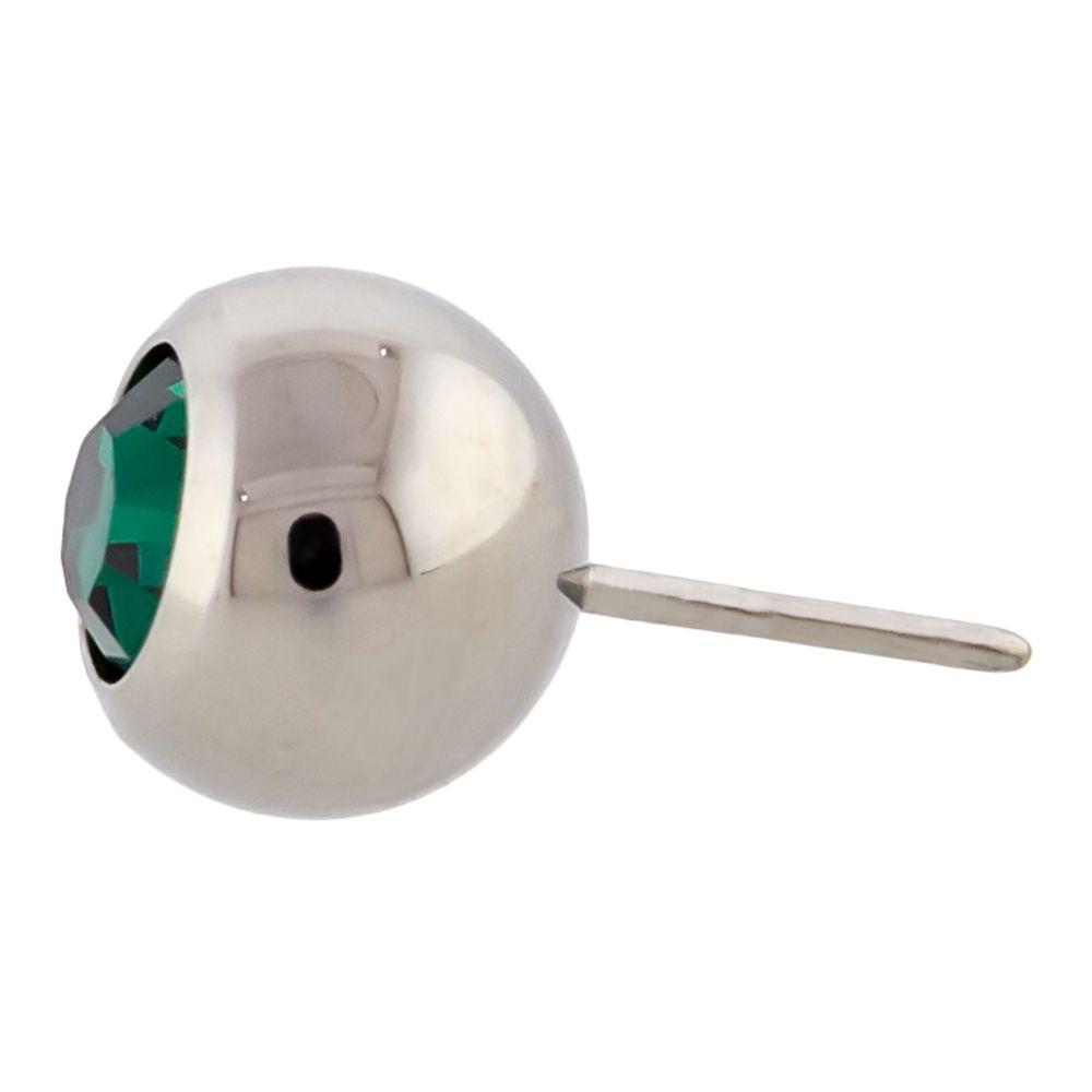 Body Jewelry Parts Titanium Threadless Gem Ball - 1 Piece -Rebel Bod-RebelBod