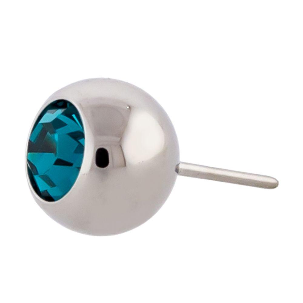 Body Jewelry Parts Titanium Threadless Gem Ball - 1 Piece #SPLT -Rebel Bod-RebelBod