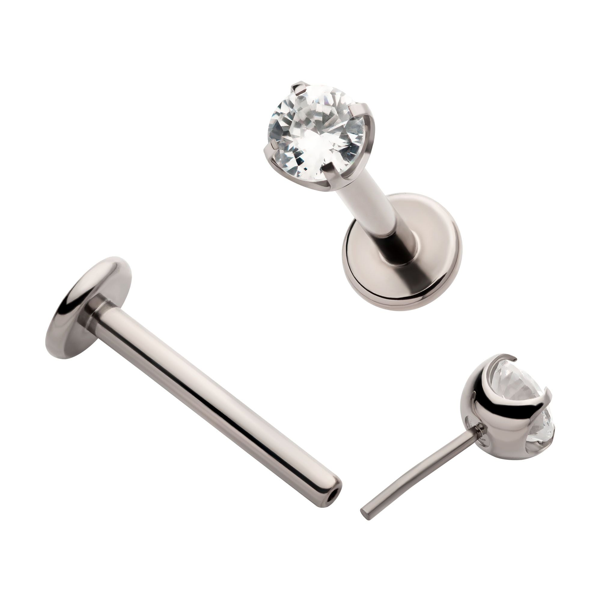 How To Threadless Labret Titanium Threadless Labret Prong Set