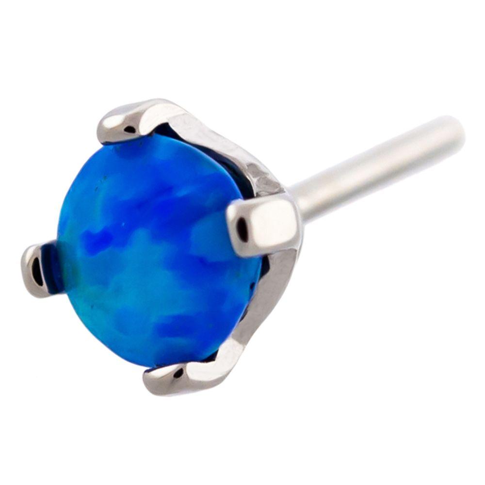 Body Jewelry Parts Titanium Threadless Prong Set Opal Head - 1 Piece -Rebel Bod-RebelBod