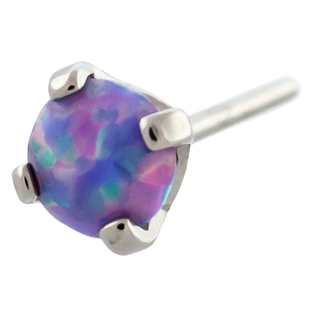 Body Jewelry Parts Titanium Threadless Prong Set Opal Head - 1 Piece -Rebel Bod-RebelBod