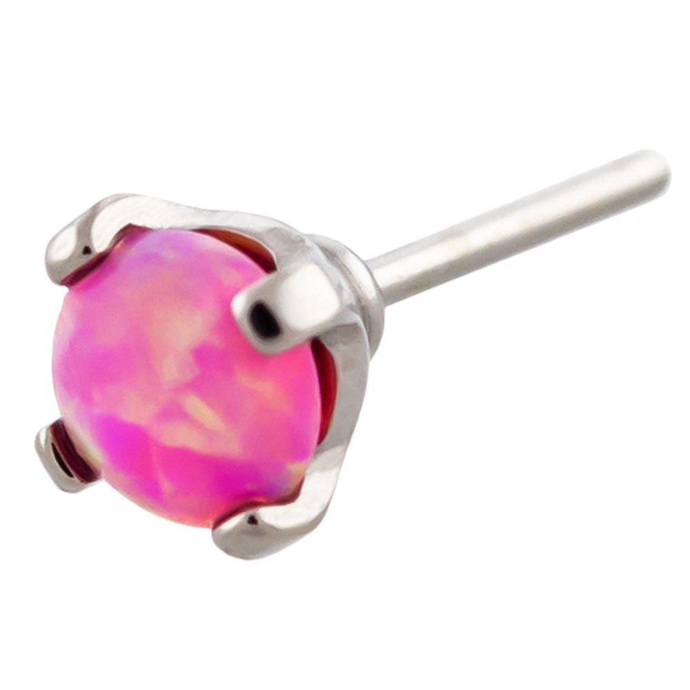 Body Jewelry Parts Titanium Threadless Prong Set Opal Head - 1 Piece -Rebel Bod-RebelBod