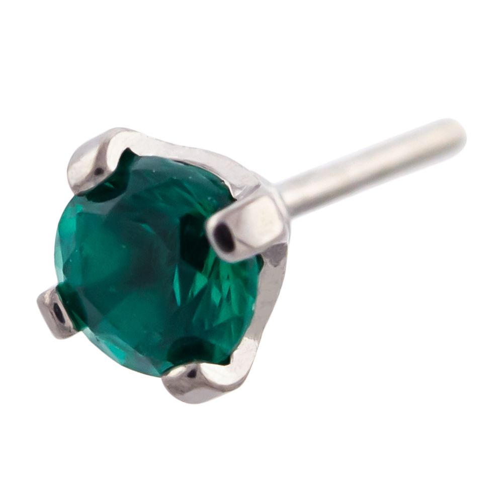 Body Jewelry Parts Titanium Threadless Round Gem Replacement Head - 1 Piece -Rebel Bod-RebelBod