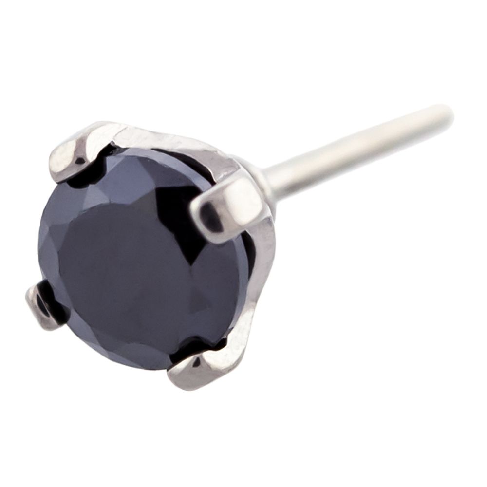 Body Jewelry Parts Titanium Threadless Round Gem Replacement Head - 1 Piece -Rebel Bod-RebelBod