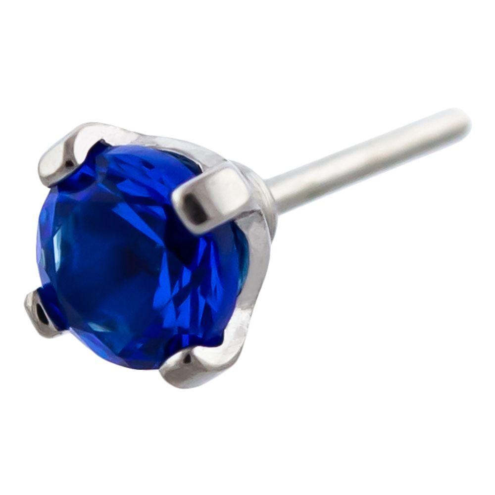 Body Jewelry Parts Titanium Threadless Round Gem Replacement Head - 1 Piece -Rebel Bod-RebelBod