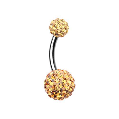 Topaz Classic Multi-Sprinkle Dot Belly Button Ring