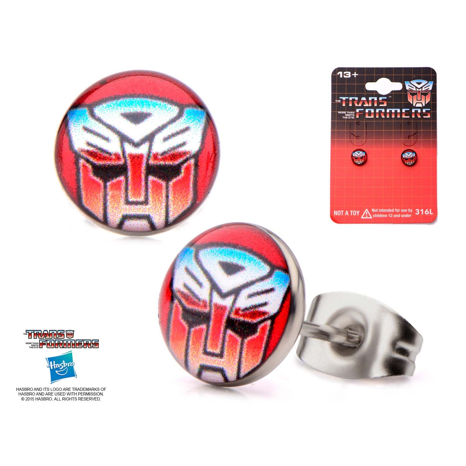 HASBRO Transformers Printed Autobot Logo Stud Earring -Rebel Bod-RebelBod