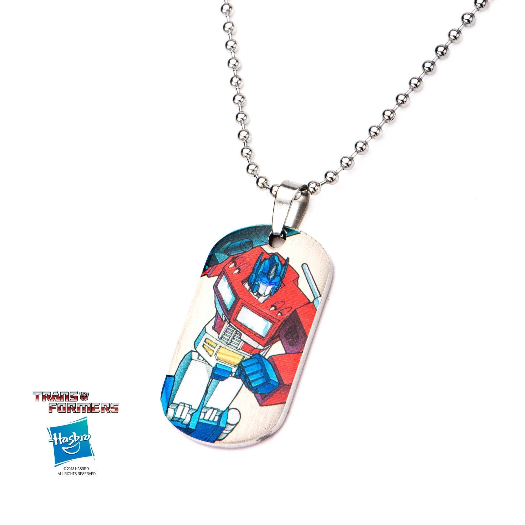 HASBRO Transformers Robot Car Dog Tag Pendant Necklace -Rebel Bod-RebelBod