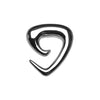 Tapers - Hanging Triangular Steel Ear Gauge Spiral Hanging Taper - 1 Pair -Rebel Bod-RebelBod