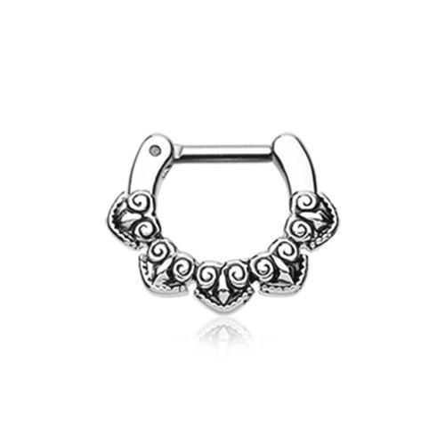 Tribal Penta Septum Clicker / Daith Clicker - 1 Piece