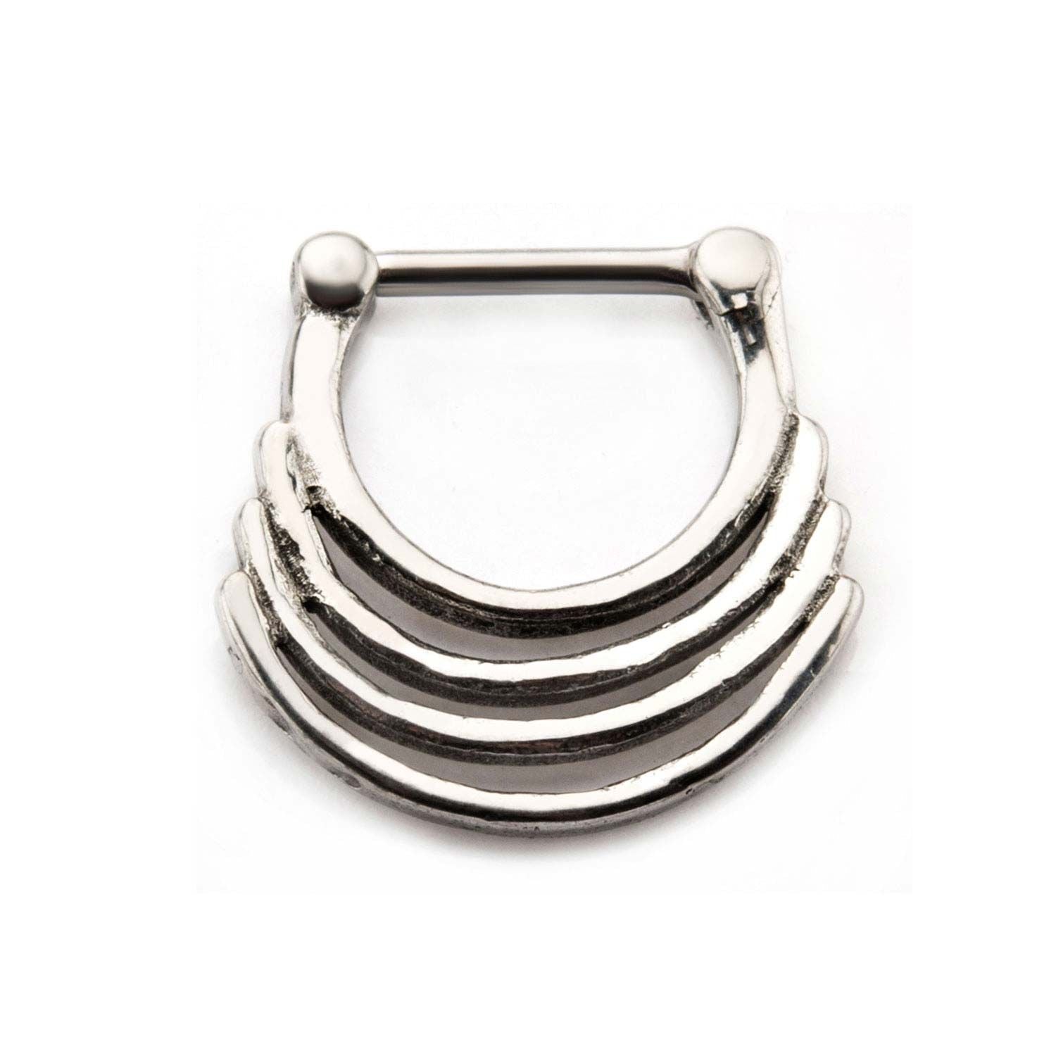 Triple Play Ring Septum Clickers 1 Piece Rebel Bod