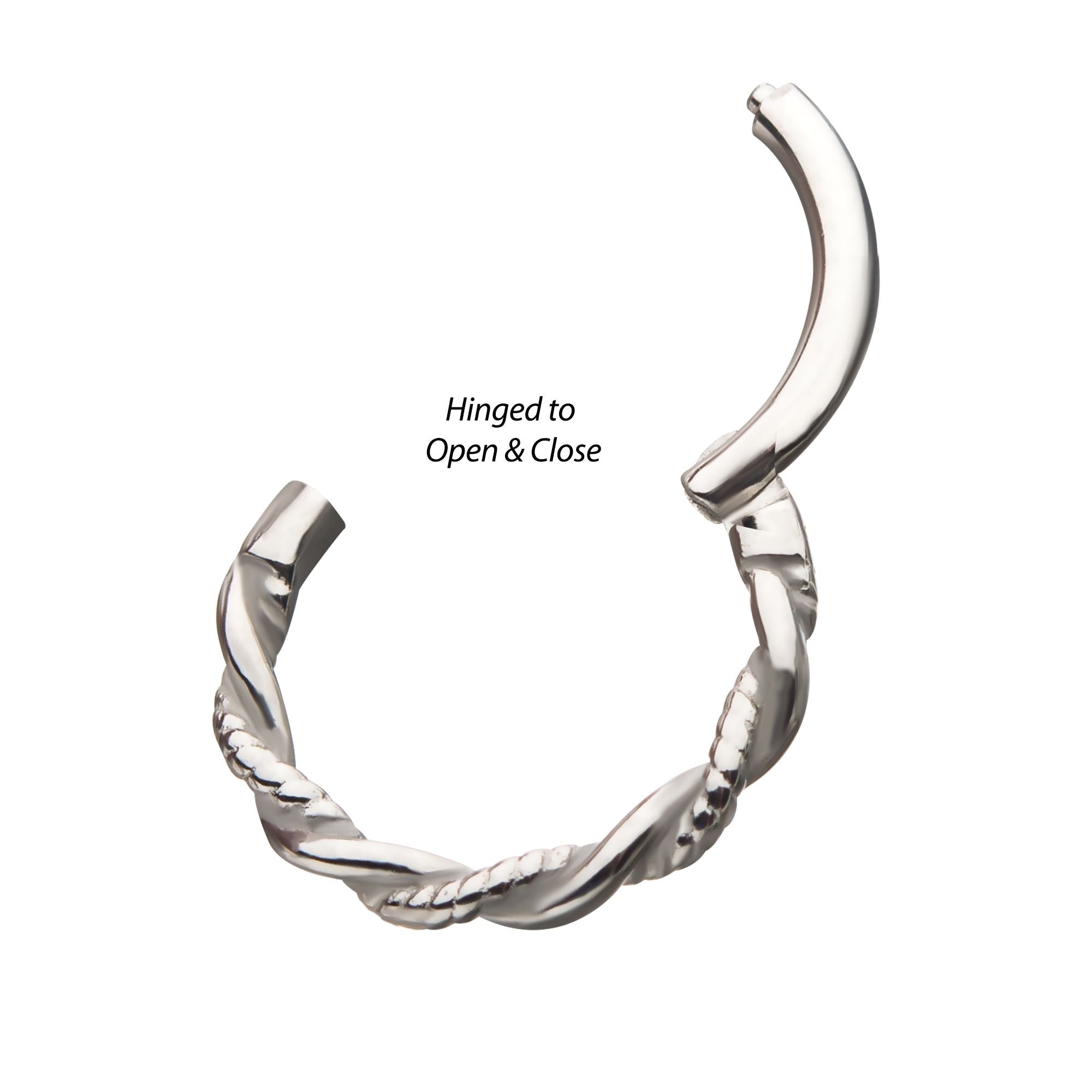 Clicker - Cartilage | Septum Twist Hinged Segment rings - 1 Piece -Rebel Bod-RebelBod