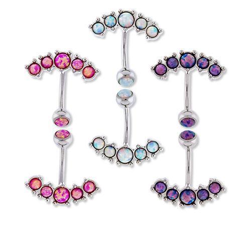 Universal Non Dangle Cluster Belly Ring - 1 Piece