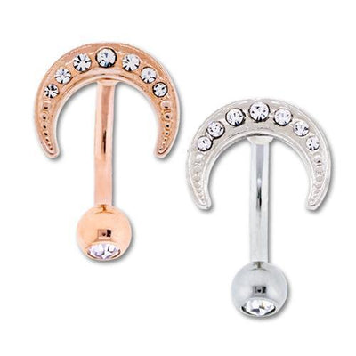 Universal Non Dangle Crescent Belly Ring - 1 Piece