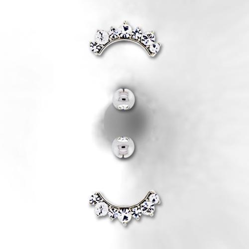 Universal Non Dangle Gem Belly Ring - 1 Piece